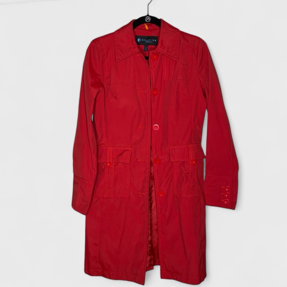 Reaction by Kenneth Cole all weather trench coat, EUC, size S‎
